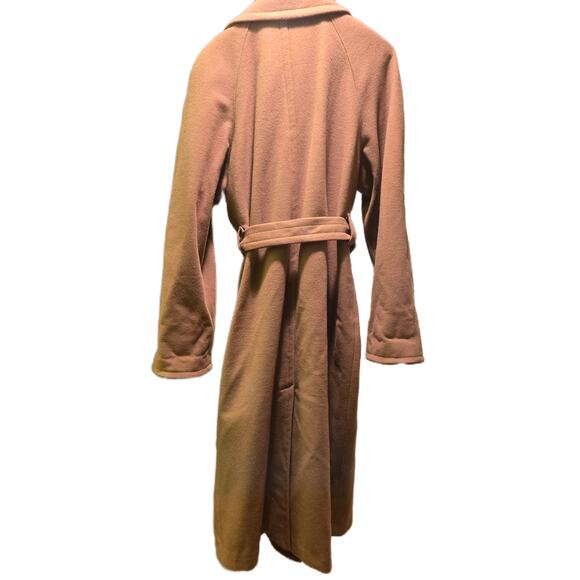Vintage Donnybrook Caramel Brown Double-breasted Full Length Coat 10T - Picture 2 of 6